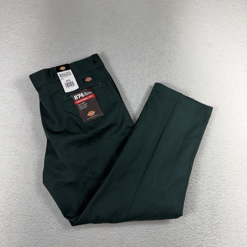Dickies 874 Original Fit Work Pant Navy Green Men’s Size 44x30 (43x30) NWT